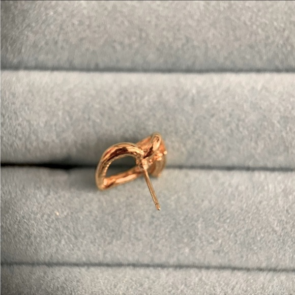 Estate designer Krementz 14k SOLID gold emerald earring 1pc single not a pair - Picture 6 of 8